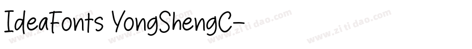 IdeaFonts YongShengC字体转换